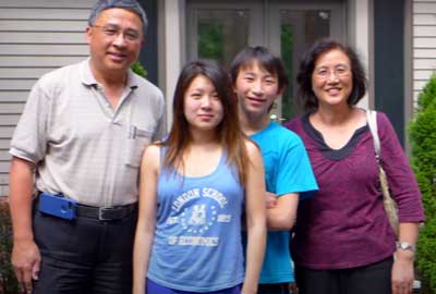 NRG Ethos with his parents and sister