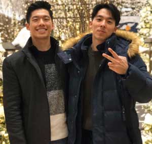 Dr John Yoo with his brother